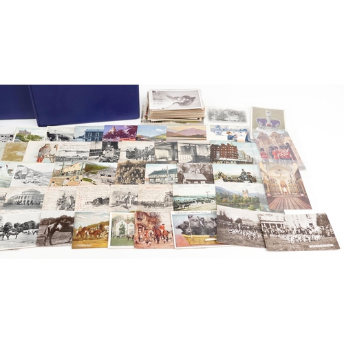 2265 - Two albums of reproduction colour postcards, predominantly of trams, together with a collection of l... 