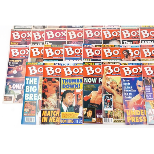 2293 - A collection of forty eight Boxing News magazines, predominantly 1995, including two misprints, issu... 