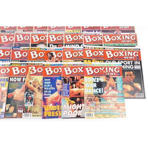 2293 - A collection of forty eight Boxing News magazines, predominantly 1995, including two misprints, issu... 