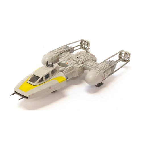 605 - A vintage 1980s Star Wars Return of the Jedi Y-Wing Fighter vehicle, with box.