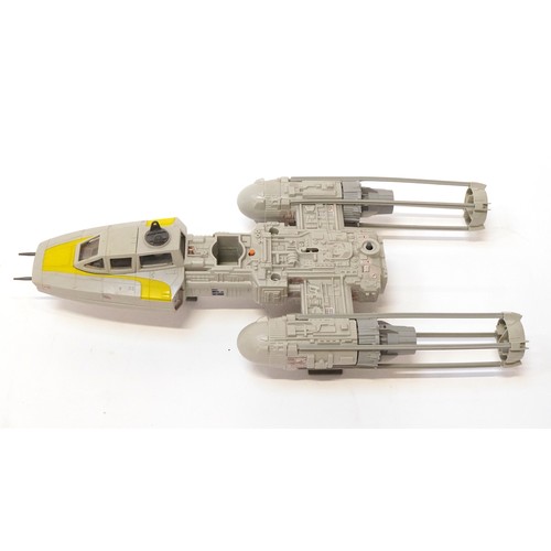 605 - A vintage 1980s Star Wars Return of the Jedi Y-Wing Fighter vehicle, with box.