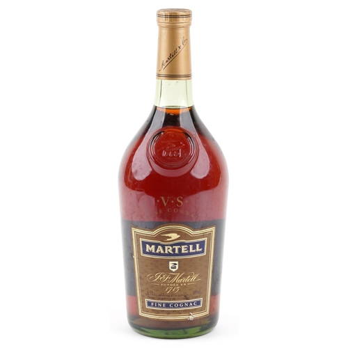 384 - A large 4.5 litre bottle of Martell Fine Cognac, 48cm high.