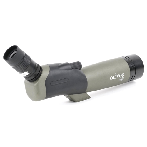 1004 - An Olivon T-55 spotting scope, 36cm in length, together with case.