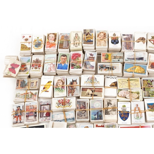 2267 - A large collection of cigarette and tea cards including Gems of Belgian Architecture by Will's Cigar... 