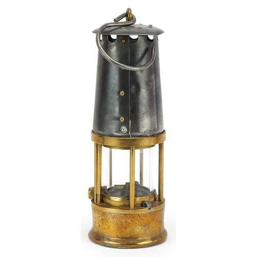 161 - A vintage Eccles Protector safety lamp type GR6S, 24cm high.