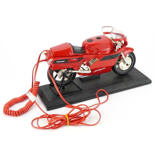 1127 - ** WITHDRAWN **A late 20th century novelty telephone in the form of a Kawasaki Ninja motorbike manuf... 