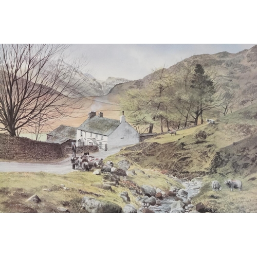 1637 - Alan Ingham - To Pastures New, 20th century British school colour print, framed, 37cm x 54cm.