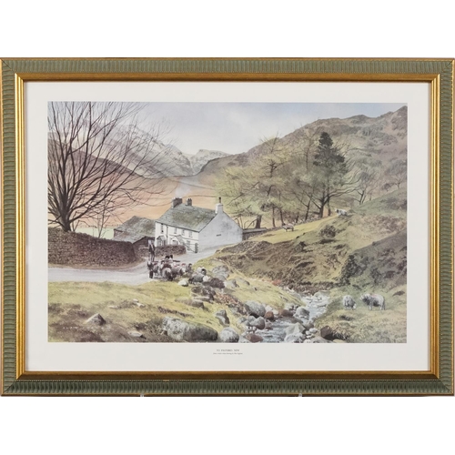 1637 - Alan Ingham - To Pastures New, 20th century British school colour print, framed, 37cm x 54cm.