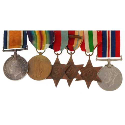 2379 - British military World War I and World War II Lancashire Fusiliers six medal group awarded to 50703 ... 