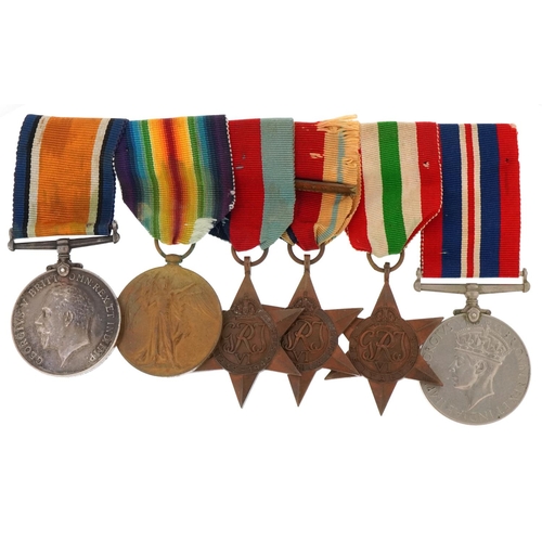 2379 - British military World War I and World War II Lancashire Fusiliers six medal group awarded to 50703 ... 