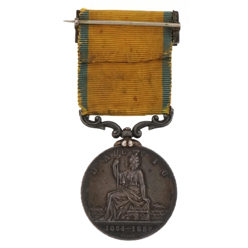 2364 - British military Crimean War 1854-55 flagship medal awarded to John Reynolds. HMS. Duke of Wellingto... 