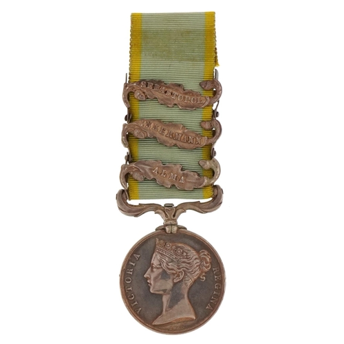 2370 - British military 1854 Crimean War medal awarded to J SPITTLEHOUSE. 28th REGT with Alma bar, Inkerman... 