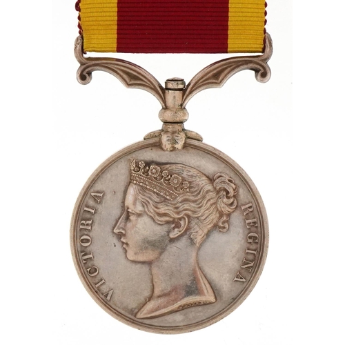 2362 - A Queen Victoria China War medal awarded to LIEUT T.WOOD.R.A.