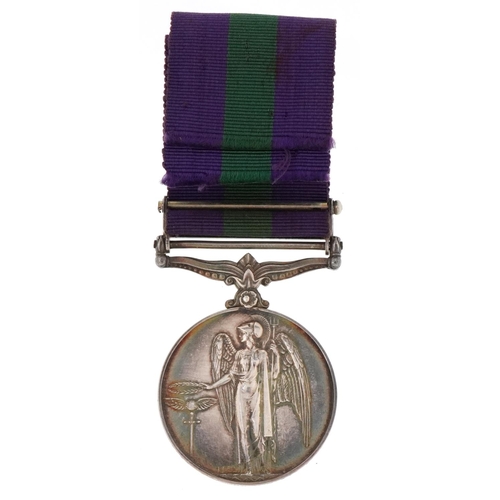 2381 - A George V British military General Service medal awarded to 21049493 PTE.M.J.KNOWLES.DEVON.