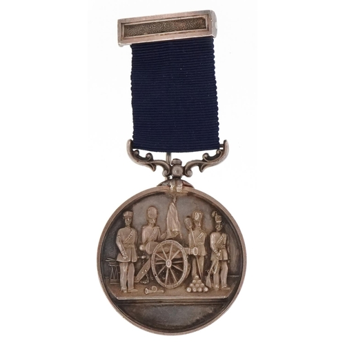 2403 - A military interest 2nd Norfolk Honorary Member Artillery Volunteers medal housed in a velvet and si... 