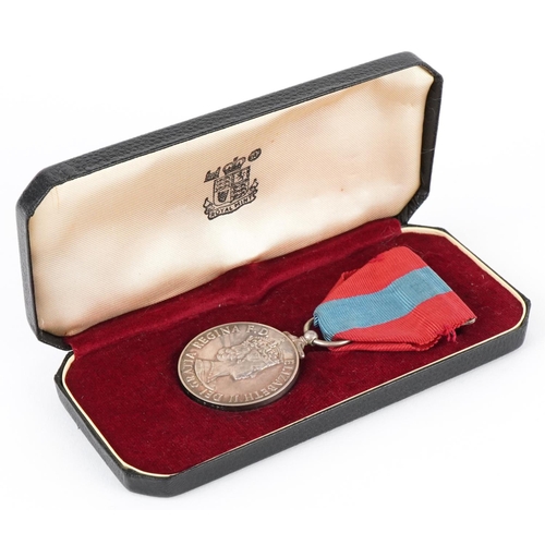 2404 - An Elizabeth II Imperial Service medal for Faithful Service awarded to William George Thomas Lavende... 