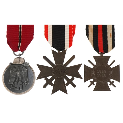 2420 - Three German military interest medals.