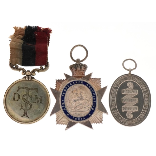 2395 - Three military interest Abstinence medals including Army Temperance Association Boer War medal.