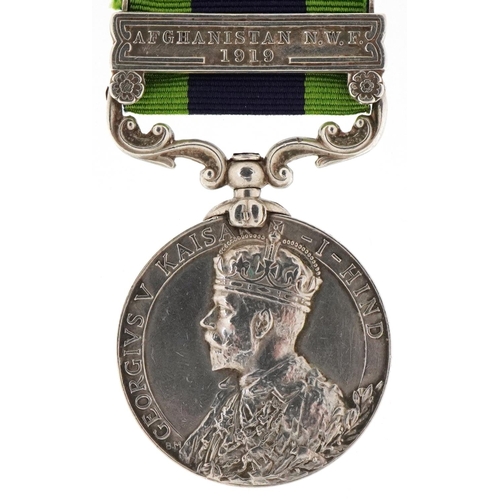 2382 - A George V Indian General Service medal awarded to L-35262 DVR.A.CLARK.R.F.A.