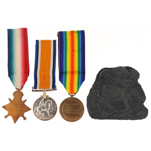 2392 - British military World War I Royal Engineers medal trio awarded to 685 SPR.E.A.GIDDENS RE and an emb... 