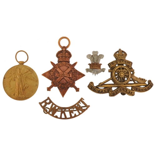 2390 - Two British military World War I medals awarded to 58061 SPR.J.E.MATTHEWS.R.E. together with three c... 