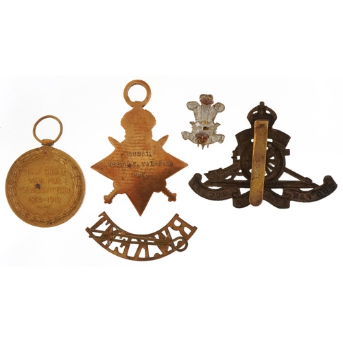 2390 - Two British military World War I medals awarded to 58061 SPR.J.E.MATTHEWS.R.E. together with three c... 