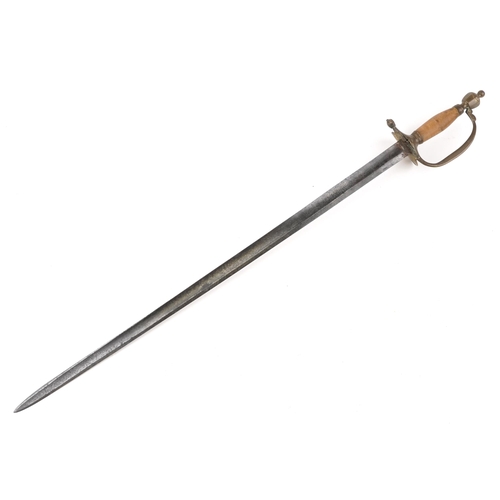 2512 - An 18th century 1796 British infantry officer's sword, 90cm in length.