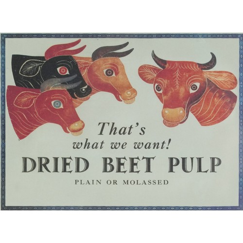 1587 - Edward Bawden - That's What We Want! Dried Beef Pulp Plain or Molassed, 20th century British School,... 