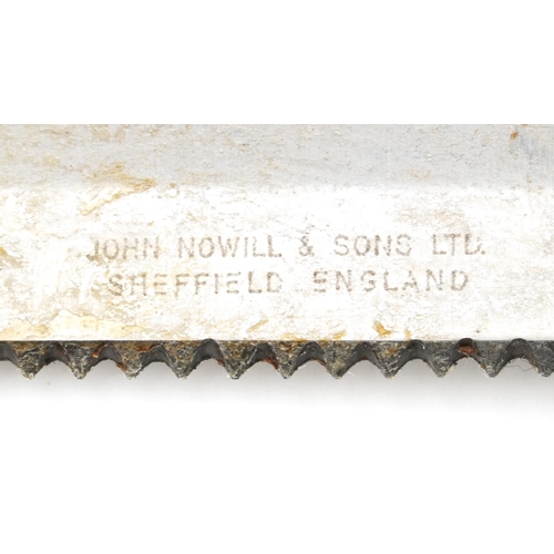 2523 - A British military interest diver's knife with sheath by John Nowill & Sons, Sheffield, 33cm in leng... 