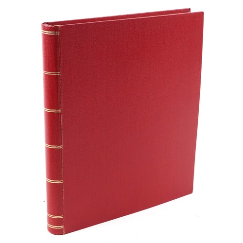 2219 - Red stamp album containing Papua and New Guinea stamps, a good selection of mint and used, to includ... 