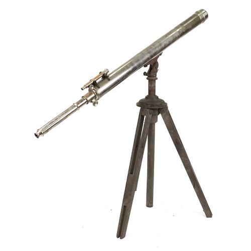  zzz G, A late 19th century German polished metal six draw telescope by Emil Busch-Rathenow, Prussia,... 