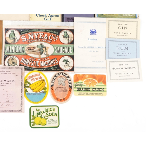 2278 - A small collection of early 20th century recipe books and menus.