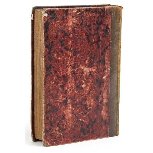 2336 - Livre de Poste (post book) Imprimerie Royale, circa 1840, French language leather bound book.