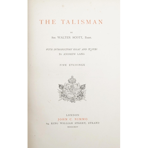 2335 - The Talisman by Sir Walter Scott, with an introductory essay and notes by Andrew Lang, published by ... 