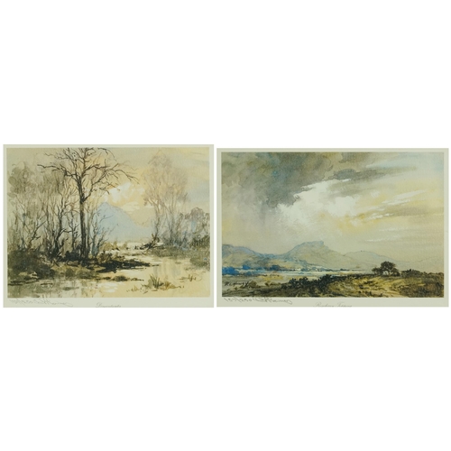 1547 - R. L. Howey - 20th century British School pair of signed and editioned prints, each framed, 14cm x 1... 