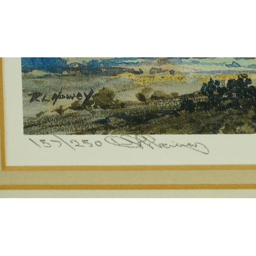 1547 - R. L. Howey - 20th century British School pair of signed and editioned prints, each framed, 14cm x 1... 