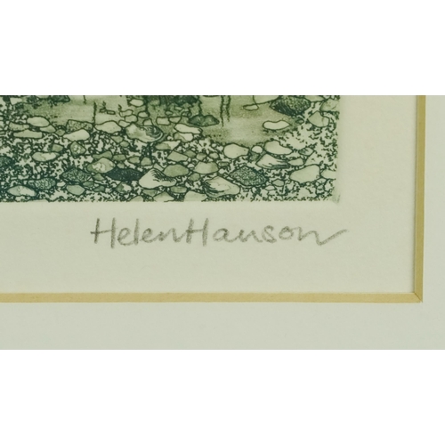 Helen Hanson - Reeds & Rain and Hedgerows, two signed and editioned ...