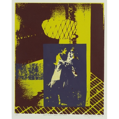 1530 - Shirley Smith - Hello Viola, Hello New York, contemporary silk screen print, signed and editioned 1/... 