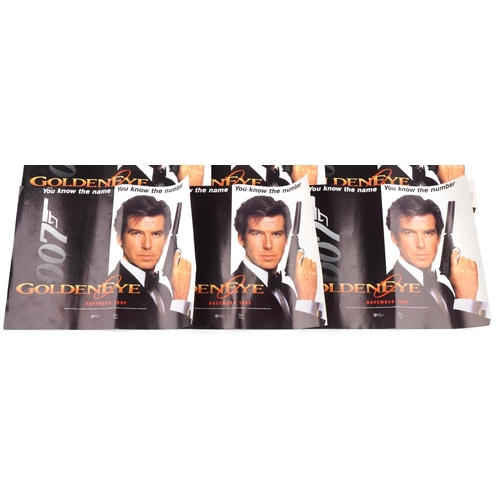 2308 - A group of nine identical advertising posters for Golden Eye, James Bond starring Piers Brosnan 1999... 