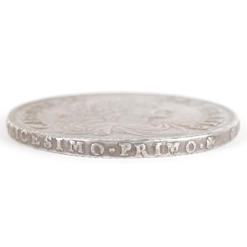 2190 - A Charles II 1679 silver crown with raised lettering to the edge, condition very to extremely fine, ... 