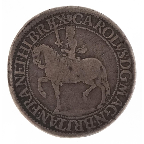 2188 - A Charles I 1631-2 Nicholas Briot first milled issue half crown, diameter 36mm, 14.1g.