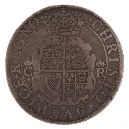 2188 - A Charles I 1631-2 Nicholas Briot first milled issue half crown, diameter 36mm, 14.1g.