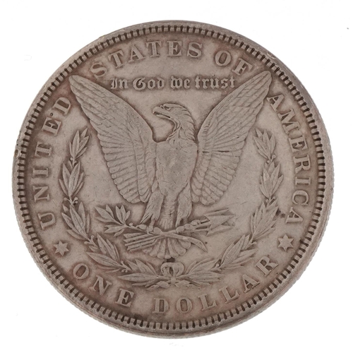 2192 - A United States 1880 Morgan silver dollar.