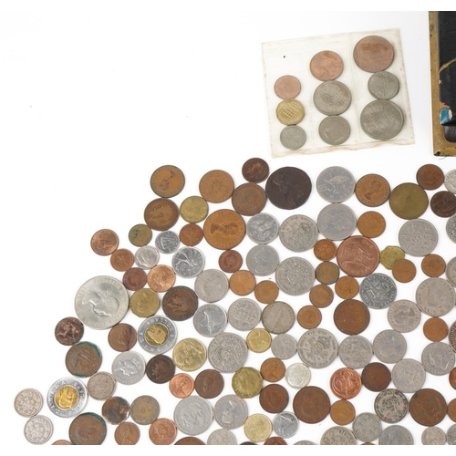 2211 - 18th century and later British and world coinage to include a 1953 Coronation set sealed in a plasti... 