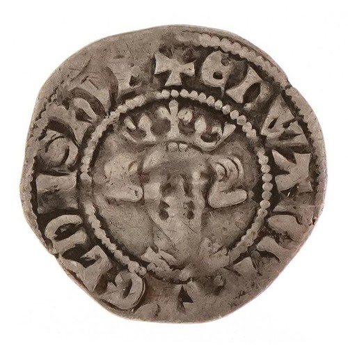 2176 - An Edward II 1307 - 1327 silver penny Long Cross, type London class 11A