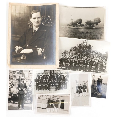 2360 - World War II naval militaria relating to Lieutenant Commander Edgar James Matthews including medal g... 