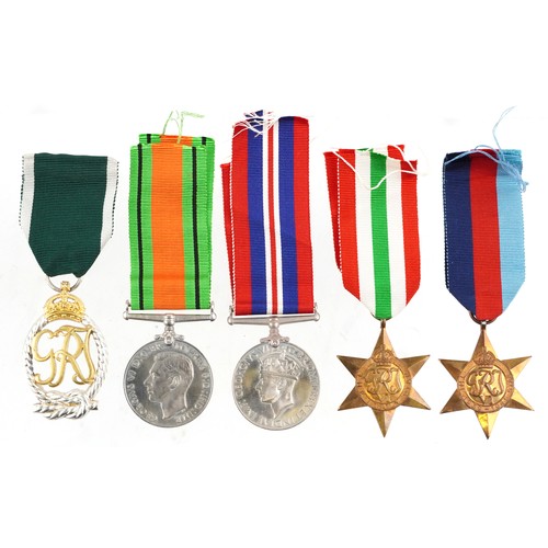 2360 - World War II naval militaria relating to Lieutenant Commander Edgar James Matthews including medal g... 