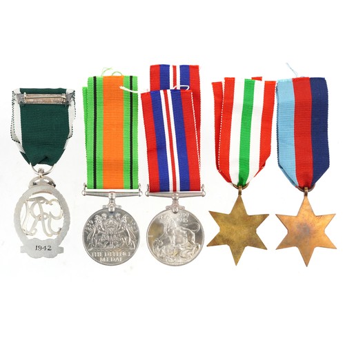 2360 - World War II naval militaria relating to Lieutenant Commander Edgar James Matthews including medal g... 