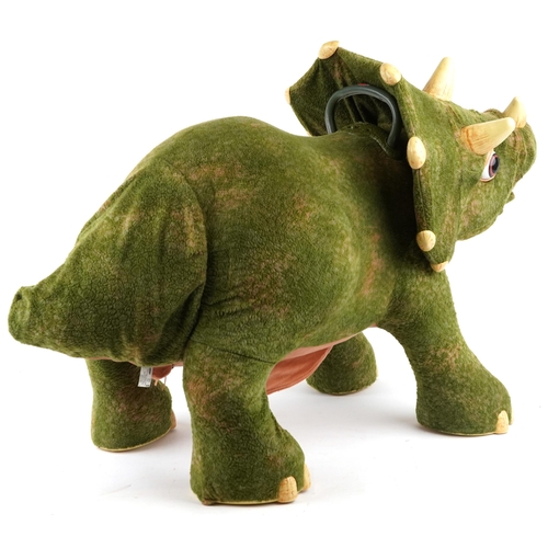  Kota The Triceratops, an interactive ride on toy with sounds and moving head, by Playskool, back 62c... 