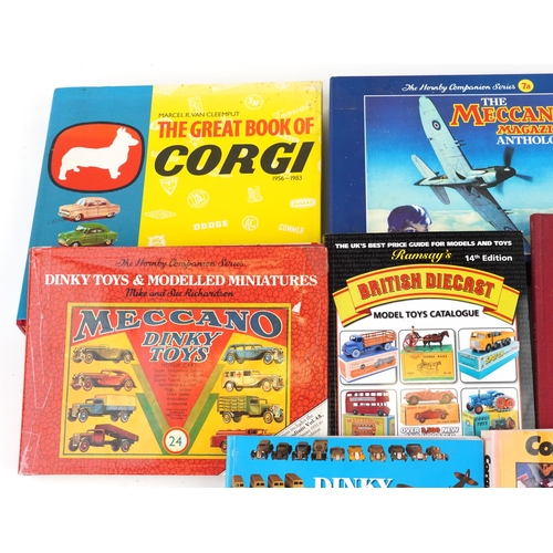 1160 - A collection of toy collector's guides including The Meccano Magazine Anthology, The Great Book of C... 